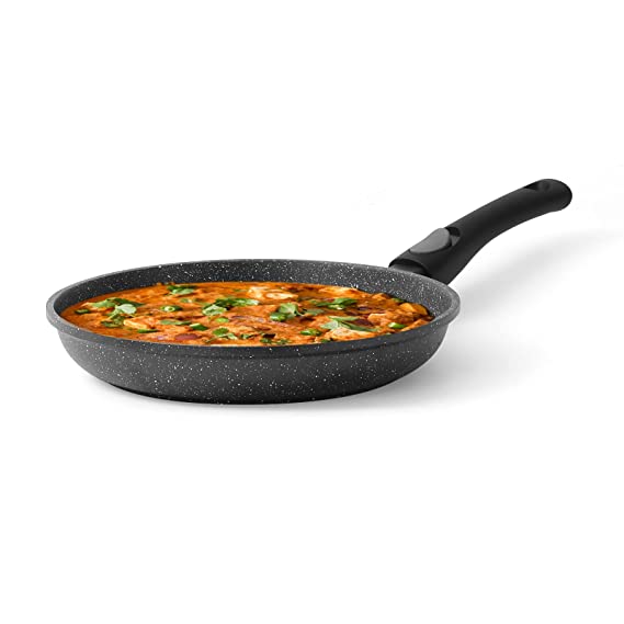 CAROTE Non Stick Fry Pan, Detachable Frying Pan, Granite NonStick Induction Pan, 28cm