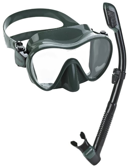 Cressi Scuba Diving Snorkeling Freediving Mask Snorkel Set