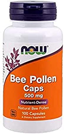 NOW FOODS Crd Bee Pollen, 100 Count