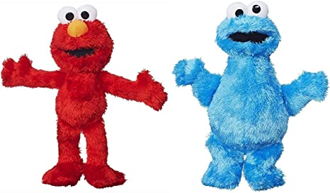 Elmo & Cookie Monster 8" 20cm Super Soft Plush New with Tags Set of 2