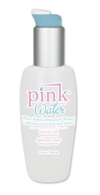 Pink Water - Water Based Lubricant for Women 3.3 oz Pump Bottle