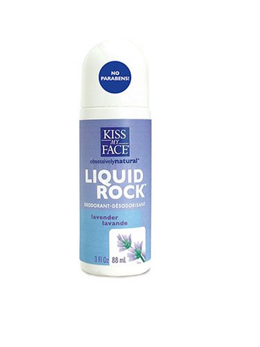 Kiss My Face Liquid Rock Deodorant Roll-On, Lavender, 3 fl oz