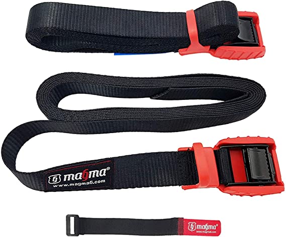 MAGMA Cambuckle Straps | Load Strap for Bike, Rack, Surf Board, Moto, Car, Kayak and Carriers | Adjustable and Heavy-Duty Belt Cords for Strapping Tools, Cargo and Automotive | Fastening Tie Buckles