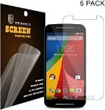 5-PACK Mr Shield For Motorola Moto G2Moto G 2nd Generation Anti-glare Matte Screen Protector with Lifetime Replacement Warranty