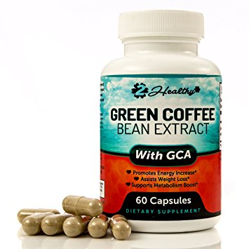 Green Coffee Bean Extract for Weight Loss - 800mg Natural GCA Antioxidant Cleanse Supplement Pills, 60 Capsules
