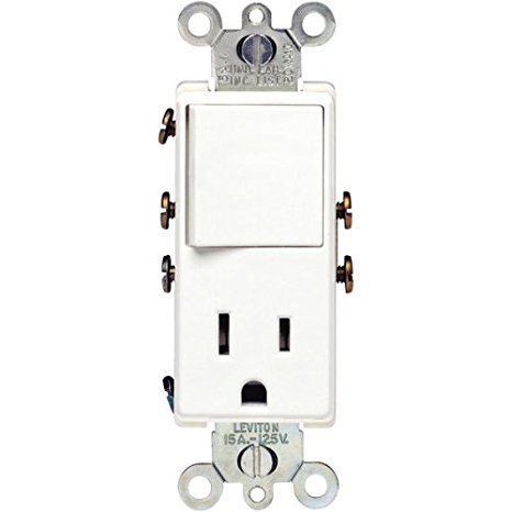 Leviton R12-5625-W Single-pole Switch / Receptacle