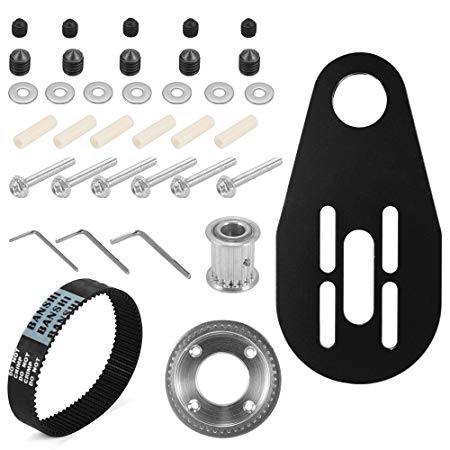 XCSOURCE DIY Electric Skateboard Longboard Kit Parts Pulleys and Motor   Belt   Bracket   Screw Tool Set Mount for 80mm Wheels OS914