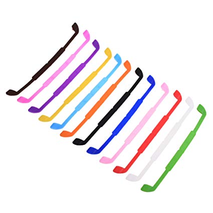 BCP 12 Color Silicone Anti-Slip Glasses Eyeglass Strap Sports Glasses Strap Holder for Children