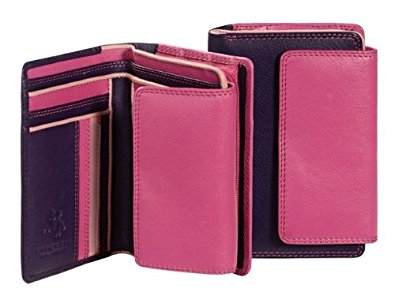 Visconti RB98 Multi Colored Soft Leather Ladies / Girls Compact Bifold Wallet & Purse