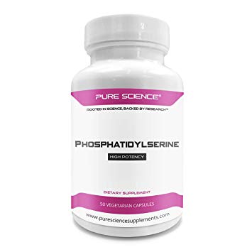 Pure Science Phosphatidylserine 100mg (From Soy Lecithin) – 50 Vegetarian Capsules