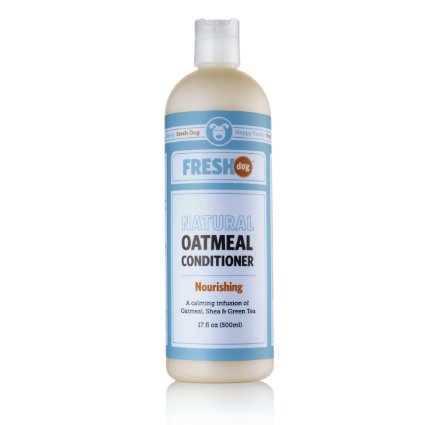 Fresh Dog Natural Oatmeal Conditioner for Dry and Itchy Skin 17-Ounce
