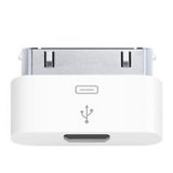 Apple MD0997MA micro USB to 30 pin adapter  connector for iPhone IPAD iPOD - Bulk