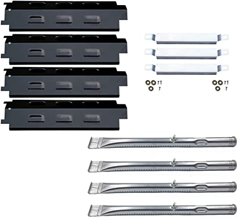 Direct Store Parts Kit DG259 Replacement Charbroil Grill 463436213,463436215; Thermos 466360113 Repair Kit (SS Burner   SS Carry-Over Tubes   Porcelain Steel Heat Plate)