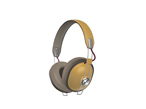 PANASONIC Wireless Retro Over-The-Ear Headphones with Bluetooth 24-Hour Playback Color Dijon (RP-HTX80B-C)