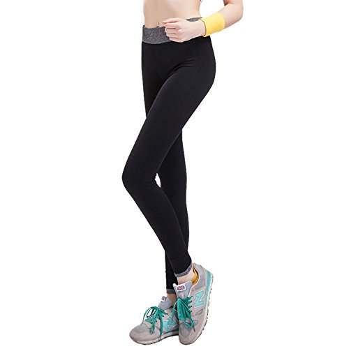 DAS Leben Women's Athletic Yoga Pants Workout Leggings Black
