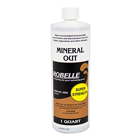 Robelle 2550 Mineral Out Stain Remover for Swimming Pools, 1-Quart