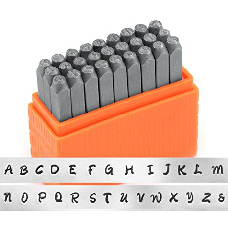 ImpressArt- Basic Bridgette Uppercase Letter Metal Stamp Set