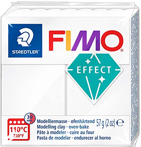 Staedtler Fimo Soft Polymer Clay 2 Ounces-8020-014 Translucent