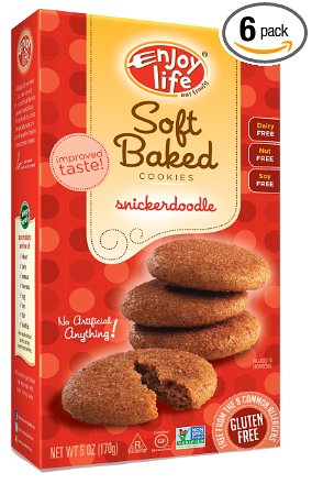 Enjoy Life Soft Baked Snickerdoodle Cookies, 6-Ounce Boxes (Pack of 6)