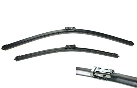 EURO-BLADES Front Windshield Wiper Blades set of 2 wipers Factory fit A4, Q5, Q3, A5 2009