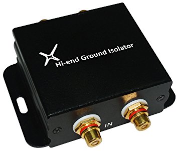 XtremPro Hi-end Ground Loop Noise Isolator / Filter for Car Audio / Home High-fidelity System - Black (65042)