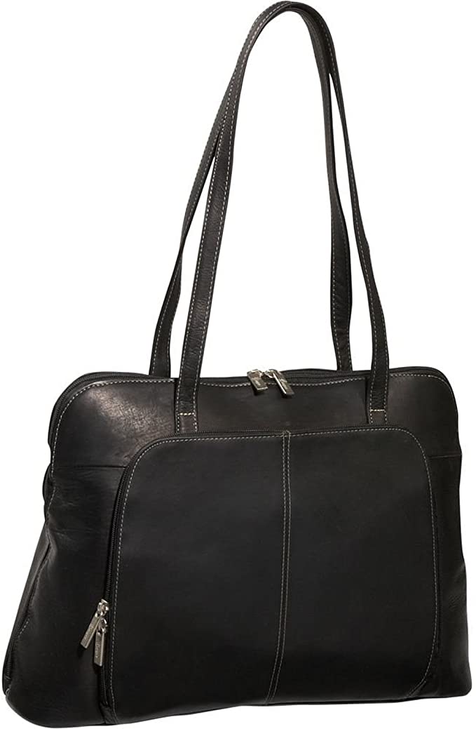 Royce Leather Women's Executive 15" Laptop Tote Bag Briefcase Handmade in Colombian Leather, Black, One Size