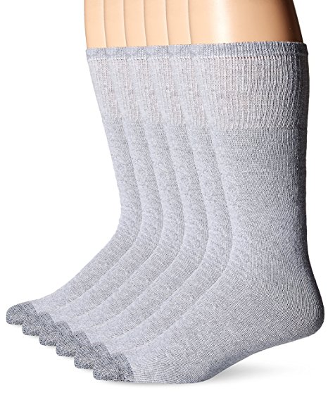 Fruit Of The Loom Men's 6 Pack Over the Calf Tube Socks