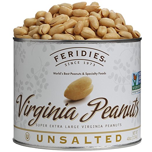 40 oz Can Unsalted Virginia Peanuts