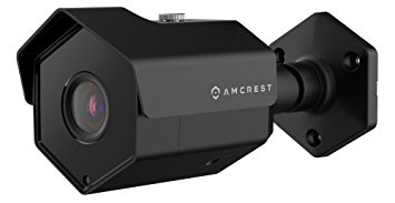 Amcrest UltraHD 5MP POE Bullet IP Security Camera, 2592x1944, 98ft NightVision, 2.8mm Lens, Super-wide 104° Viewing Angle, IP67 Weatherproof, Black (IP5M-1173EB)