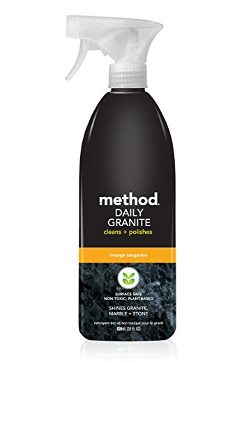 Method Naturally Derived Daily Granite Cleaner Spray, Orange Tangerine, 28 Ounce