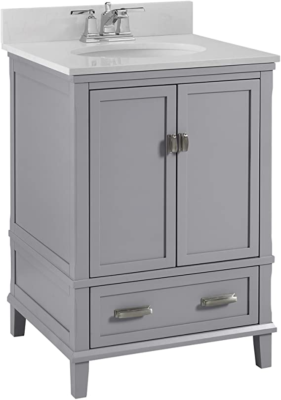 Dorel Living Otum 24” Bathroom Vanity, Gray