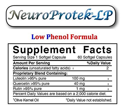 NeuroProtek Low Phenol Formula - 4 Bottle 10% discount pack (60 softgels per bottle)