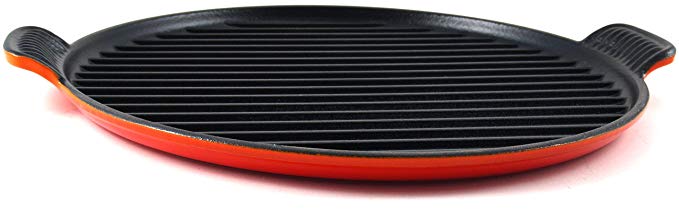 Le Creuset Bistro Grill L2085-322, Flame, 12.5"