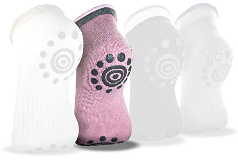 Best Non Slip Skid Yoga Pilates Socks with Grips Cotton for Women