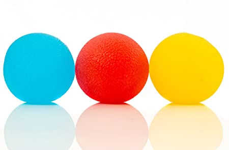 Squishy Stress Relief Balls (3-pack) - Tear-Resistant Stress Ball Non-toxic BPA/Phthalate/Latex-Free (Colors as Shown)