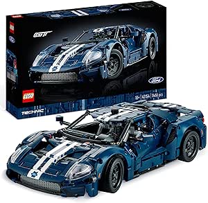 LEGO Technic Ford GT 2022 - Set de Construction pour Adultes - Un Projet Immersif pour Les Papas Passionnés de Voitures - Créez Les Nombreux Détails de ce Modèle à l’Échelle 1:12-42154