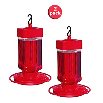 2 Pack First Nature 32 oz Hummingbird Feeder 3055 Easy Clean