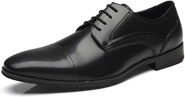 Faranzi Men Dress Shoes Lace Up Zapatos de Hombre Comfortable Classic Modern Formal Business Oxford Shoes for Men