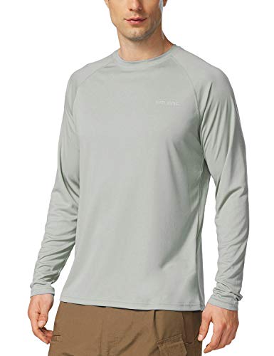 BALEAF Men's UPF 50  UV Sun Protection Outdoor Long Sleeve Performance T-Shirt