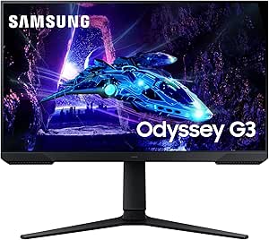 Samsung Odyssey G3 LS24DG302EUXXU 24" 180Hz 1ms FullHD Gaming Monitor - 1920x1080, HDR10, HDMI, Displayport, Freesync, Height Adjust