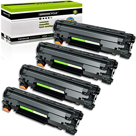 GREENCYCLE 4 PK Black Toner Cartridge Compatible for Canon 128 CRG128 Used in ImageClass D550, MF4420n, MF4450, MF4550, MF4570dn, MF4580dn