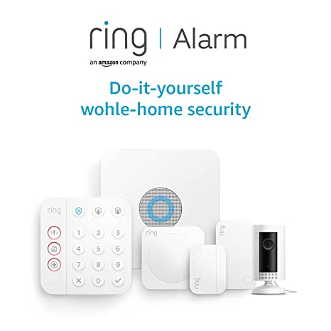 All-new Ring Alarm 5 Piece Kit (2nd Generation)   Ring Indoor Cam by Amazon – home security system with optional Assisted Monitoring - No long-term commitments - Works with Alexa