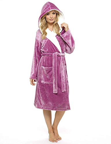 CityComfort Luxury Ladies Dressing Gown Soft Plush Bath Robe for Women Housecoat Loungewear Bathrobe