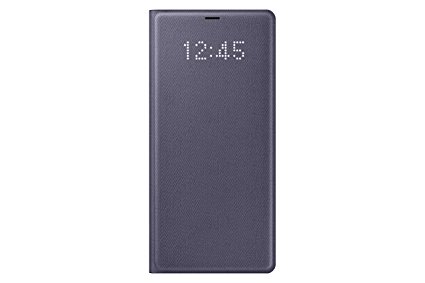 Samsung Galaxy Note8 LED View Wallet Case, Orchid Gray