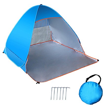Beach Tent, Sonyabecca Sun Shelters Pop Up Large Lightweight Anti UV Tent for 2-3Person