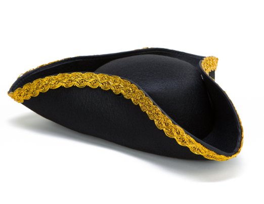 Deluxe Colonial Tricorn Hat