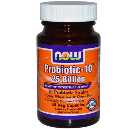 NOW Foods Probiotic-10 25 Billion 50 VcapsSize 50