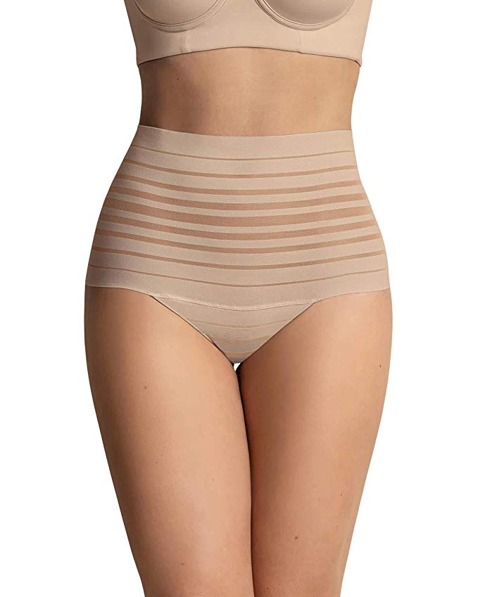 Leonisa Women's Sexy High Waist Rear Enhancing Thong Panty