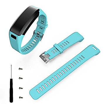 Band For Garmin Vivosmart HR, Soft Adjustable Silicone Replacement Wrist Watch Band For Garmin Vivosmart HR (No Tracker, Replacement Bands Only)