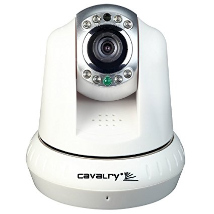 Cavalry IPC20010 Pan and Tilt High Resolution Indoor Wireless IP/Network Camera (White)